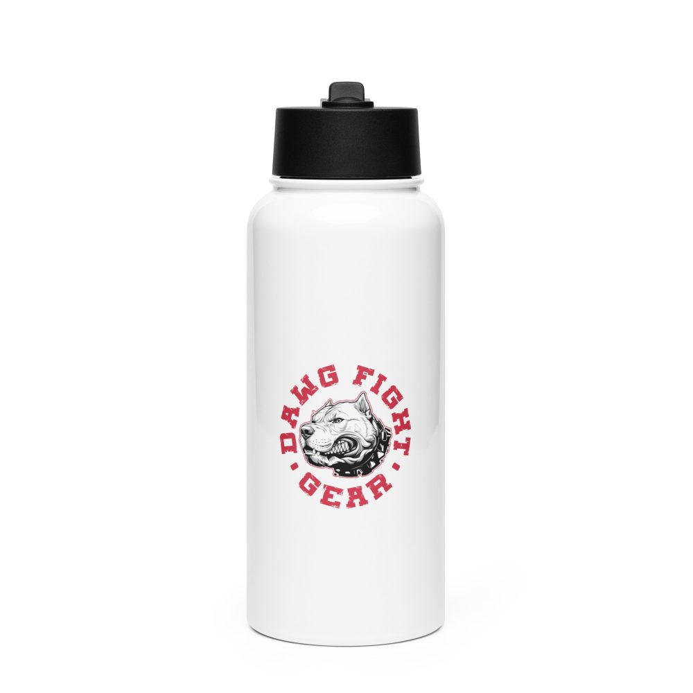 Dawg Fight Gear - Stainless steel water bottle with a straw lid
