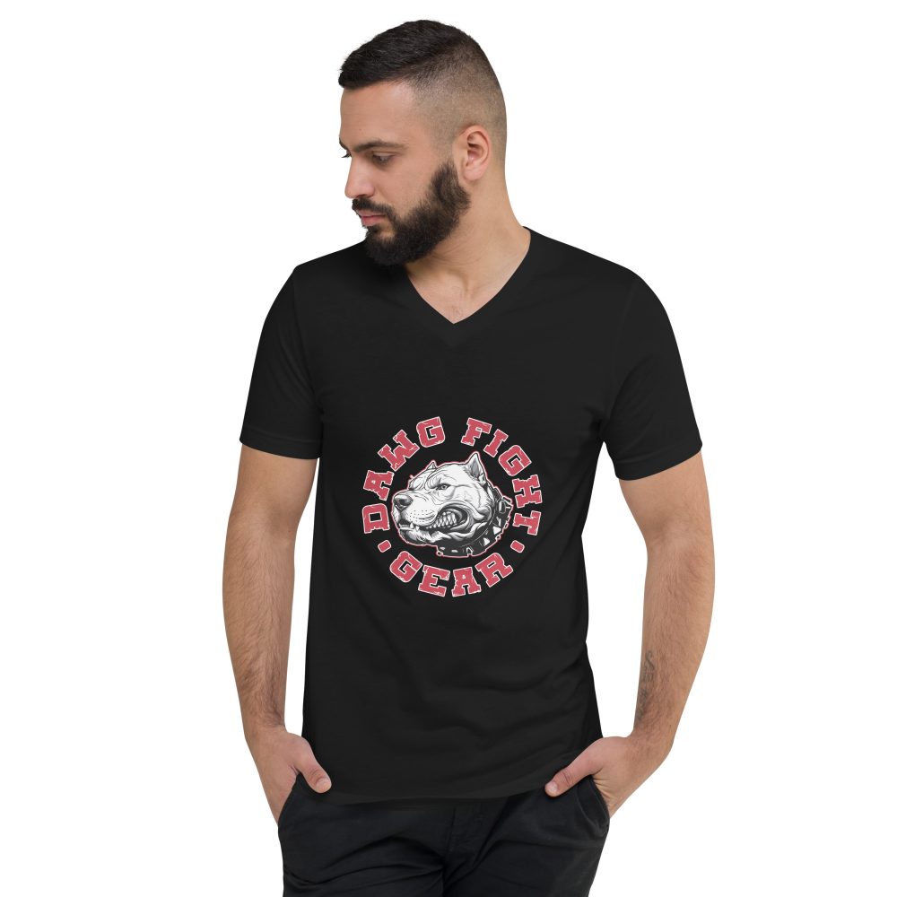 Dawg Fight Gear - Unisex Short Sleeve V-Neck T-Shirt - Image 9