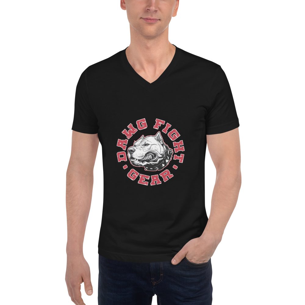 Dawg Fight Gear - Unisex Short Sleeve V-Neck T-Shirt - Image 10