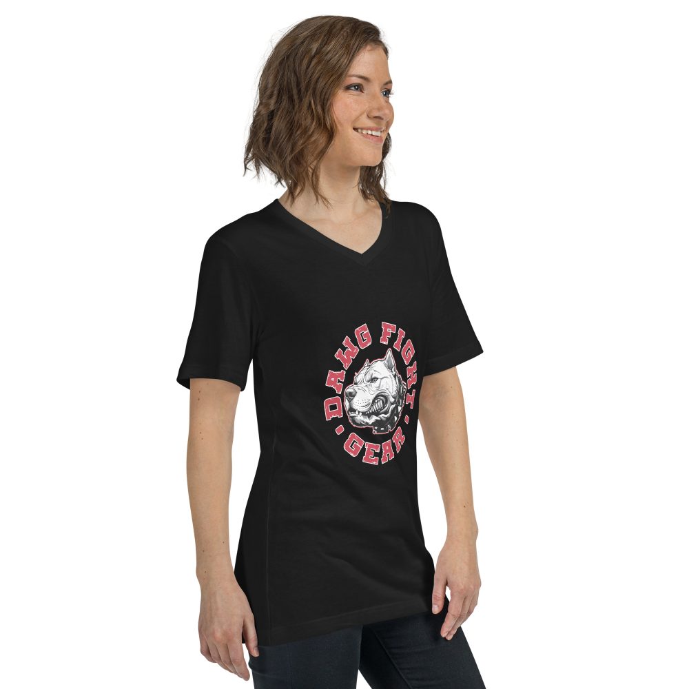 Dawg Fight Gear - Unisex Short Sleeve V-Neck T-Shirt - Image 13
